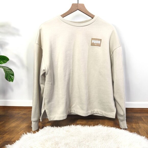 Puma Tops - PUMA Women's Cream Colored Sweatshirt Size Medium Excellent Condition Soft